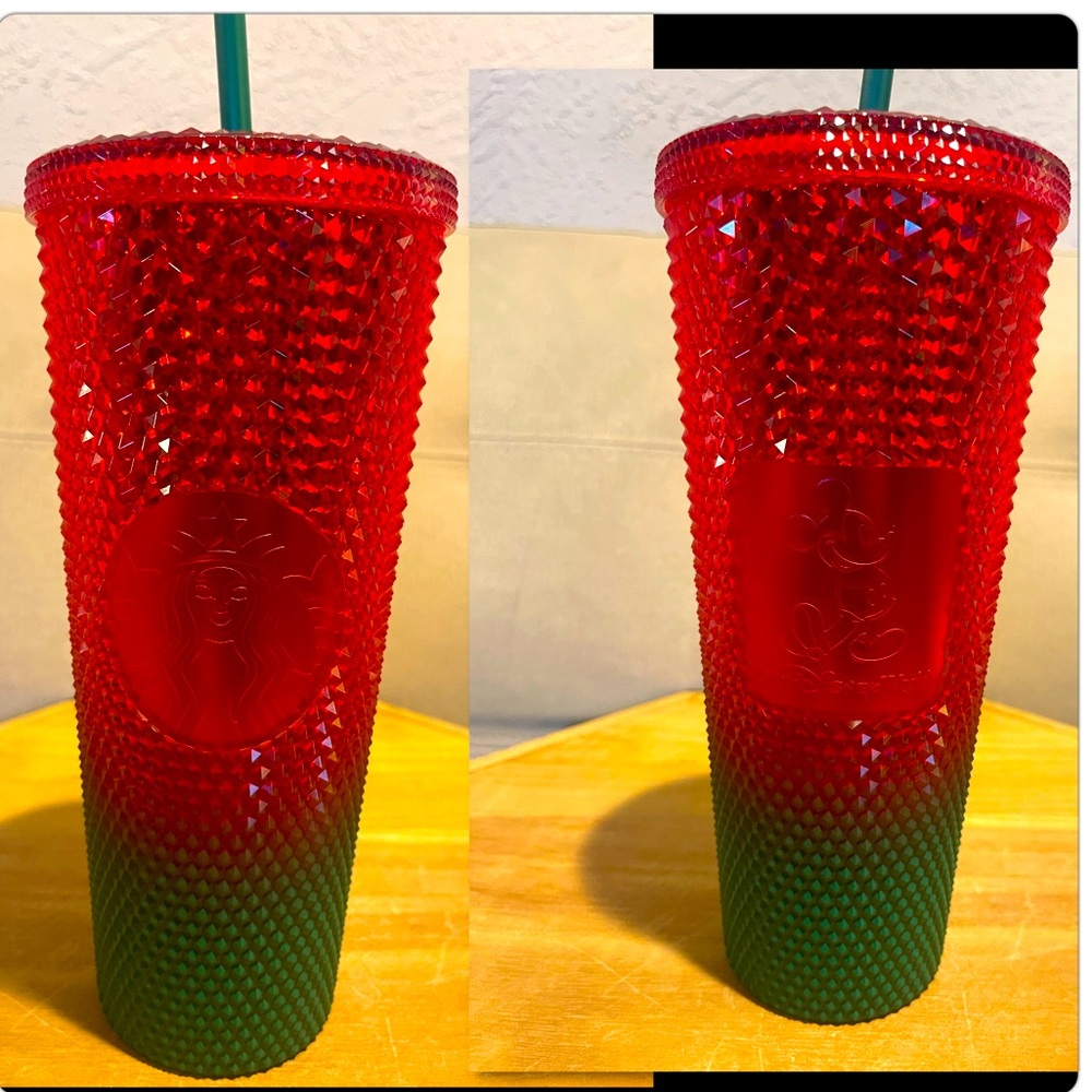 Starbucks Mickey Mouse Christmas Tumbler.